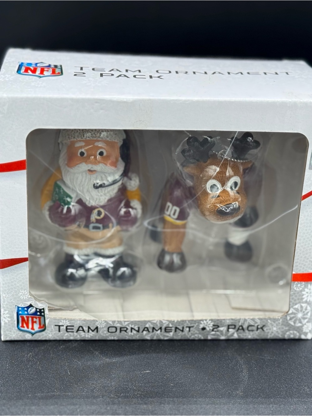NFL Team Ornament 2-Pack - Washington Redskins